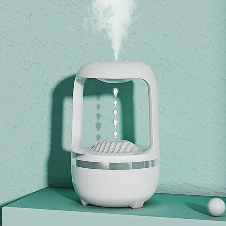 Mondee Zero-Gravity Water Drop Humidifier & Calming Night Lamp.