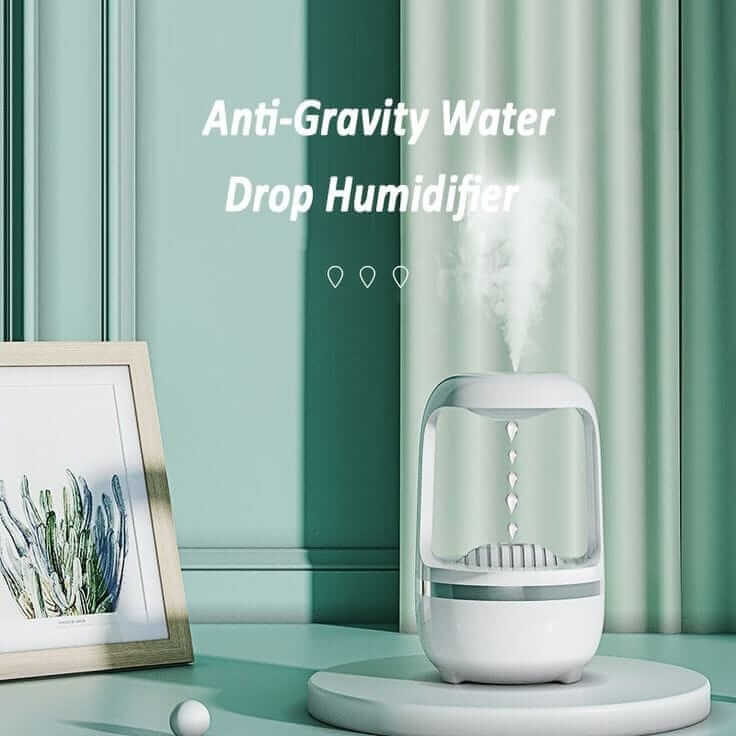 Mondee Zero-Gravity Water Drop Humidifier & Calming Night Lamp.