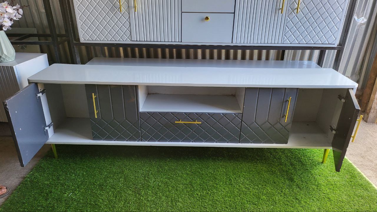 Gray Door Tv Stand