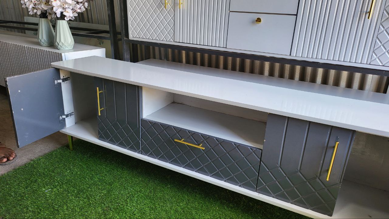 Gray Door Tv Stand