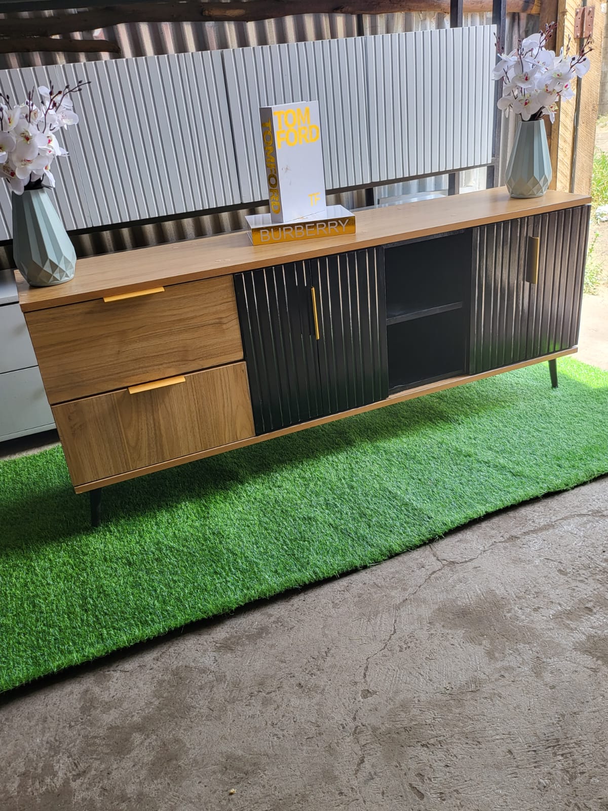 Savannah Wood Brown Tv Stand