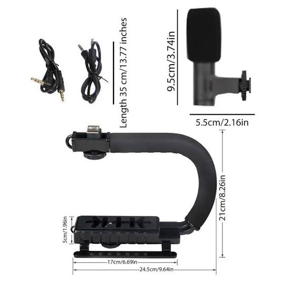 InnovaKE Pro Vlogging Kit | All-in-One U-Shaped Video Rig