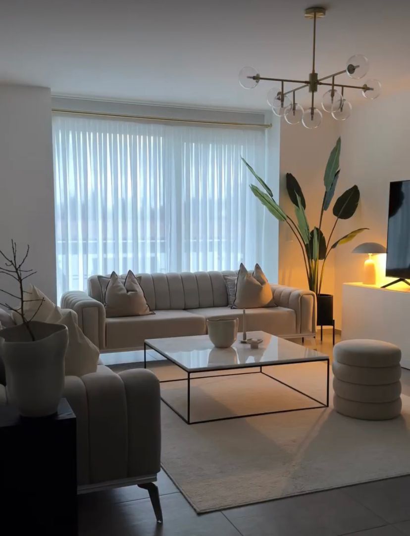 White Ceramic Square Table