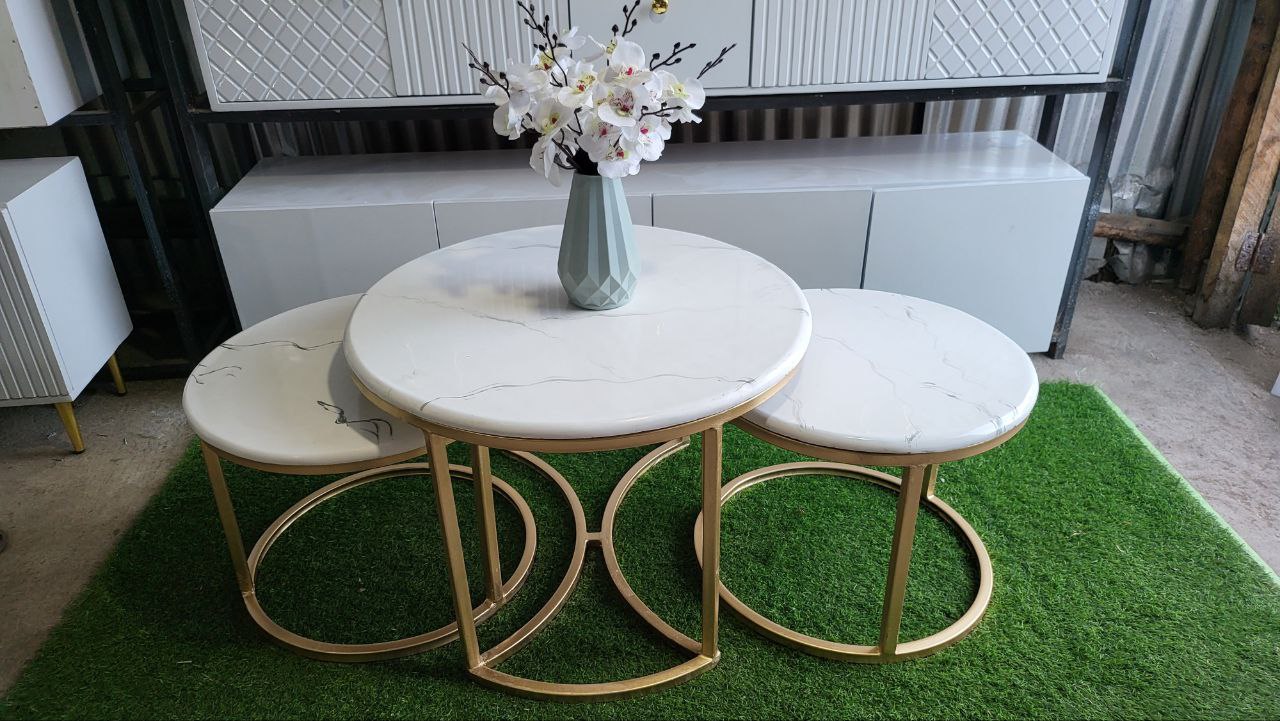 Ngoma 3 Set Round Coffee Table