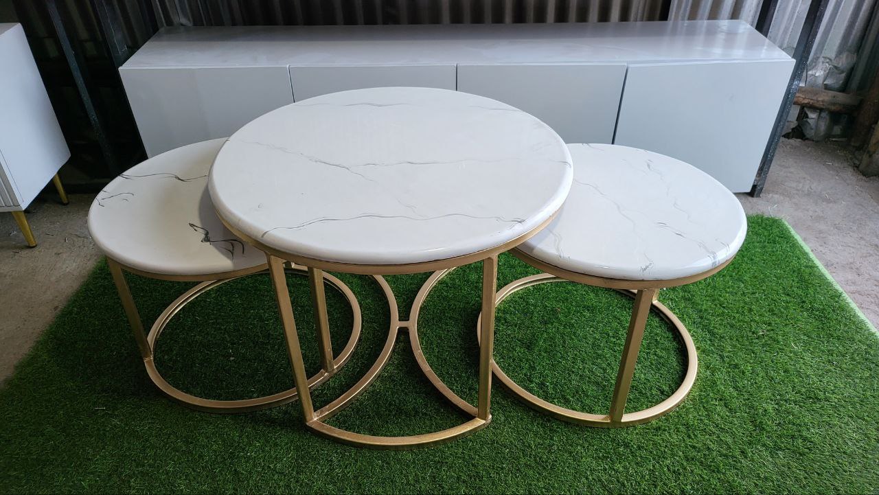 Ngoma 3 Set Round Coffee Table