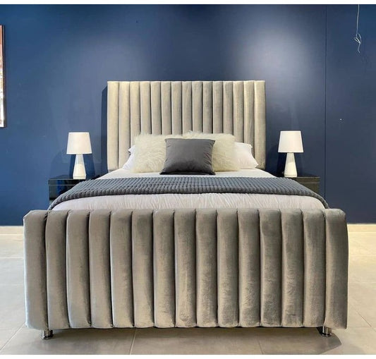 Silver Big Bed Set