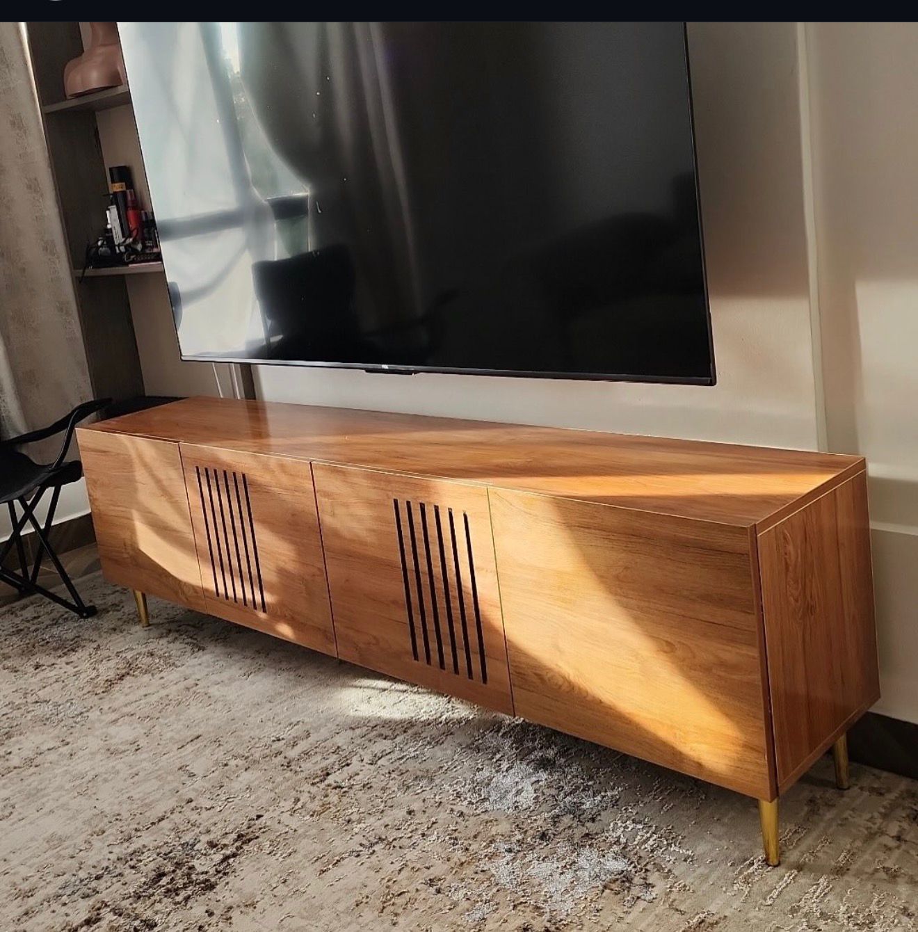 The Linear Oak 6ft Executive TV Console